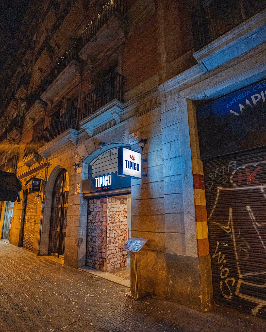 El local de Típico Asador Argentino en Barcelona