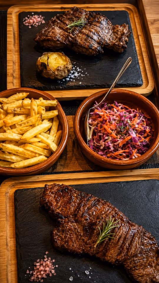 Plato servido en Típico Asador Argentino